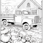 Målarbok målarbilder tema höst - bild 2