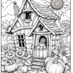 Målarbok målarbilder tema höst - bild 3