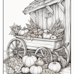 Målarbok målarbilder tema höst - bild 4