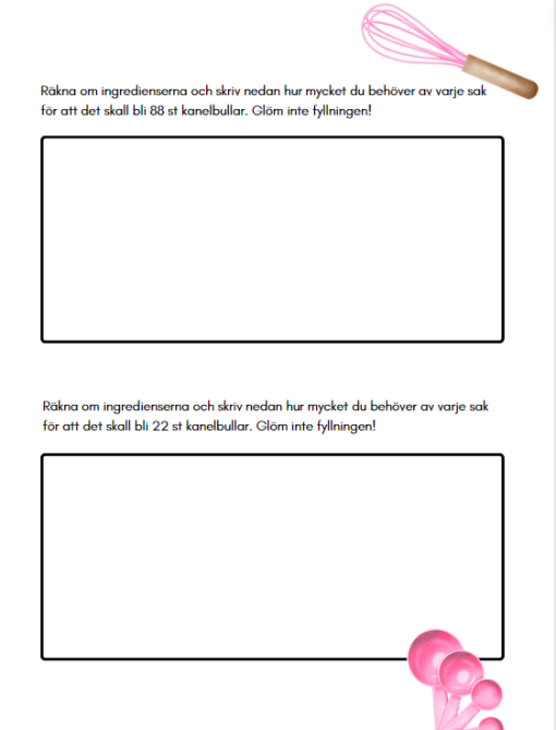 Kanelbullens dag 4 sidor