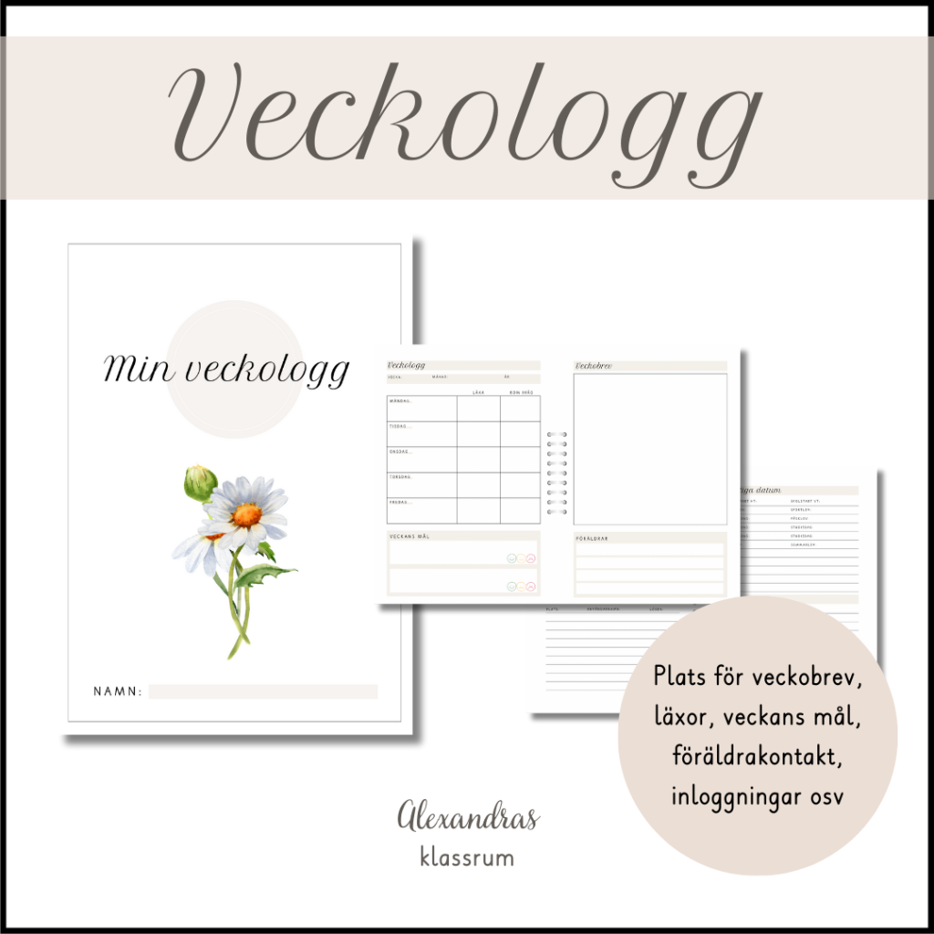 Veckologg – Veckobrev