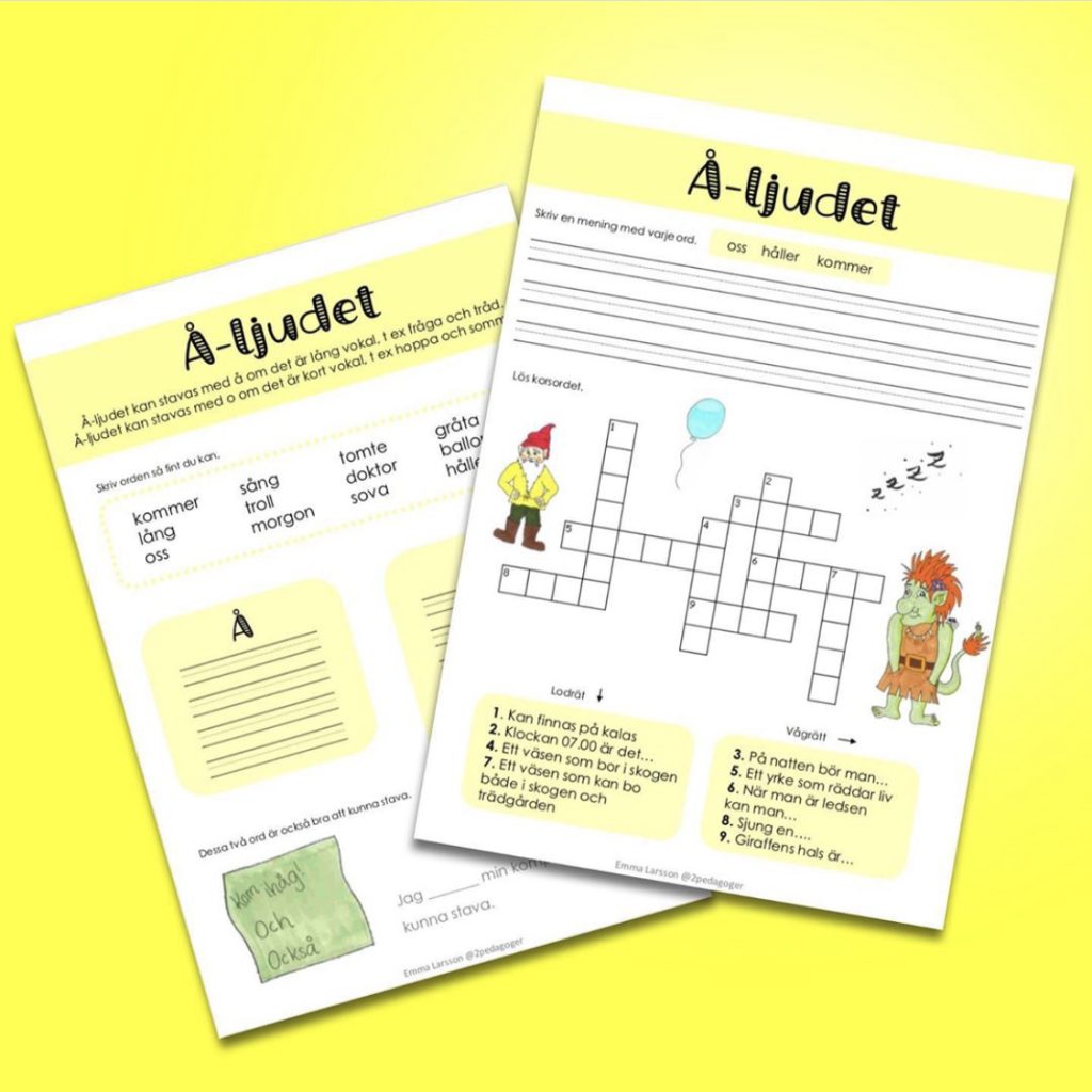 Lär dig stava Å-ljudet!