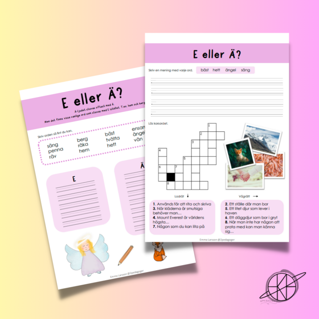 Lär dig stava – E eller Ä?