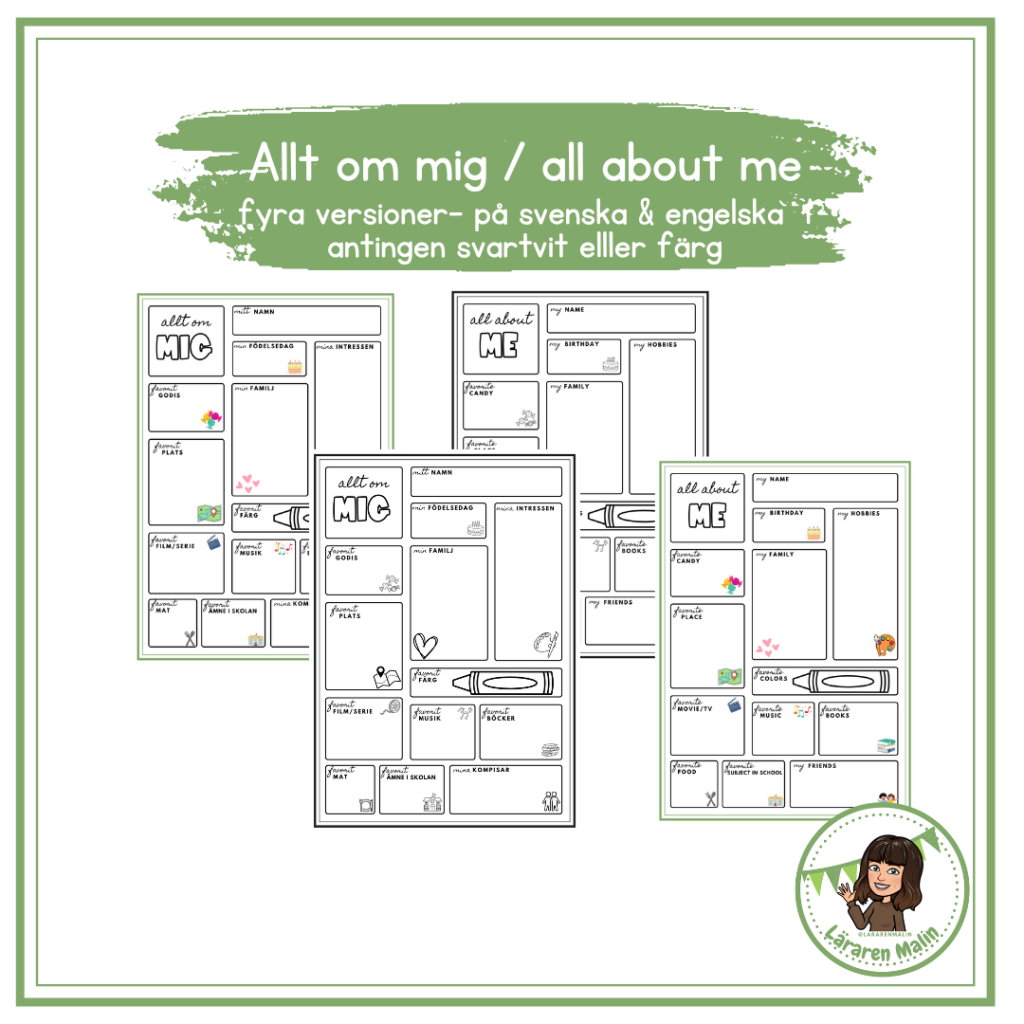 Allt om mig / all about me