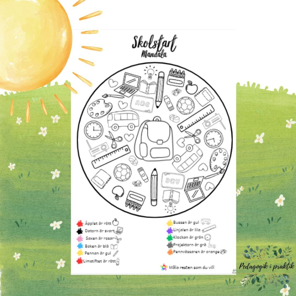 Skolstart mandala 4 nivåer