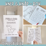 Pyssla och klura: dinosaurier (rita, färglägg, räkna, pyssel) - bild 1