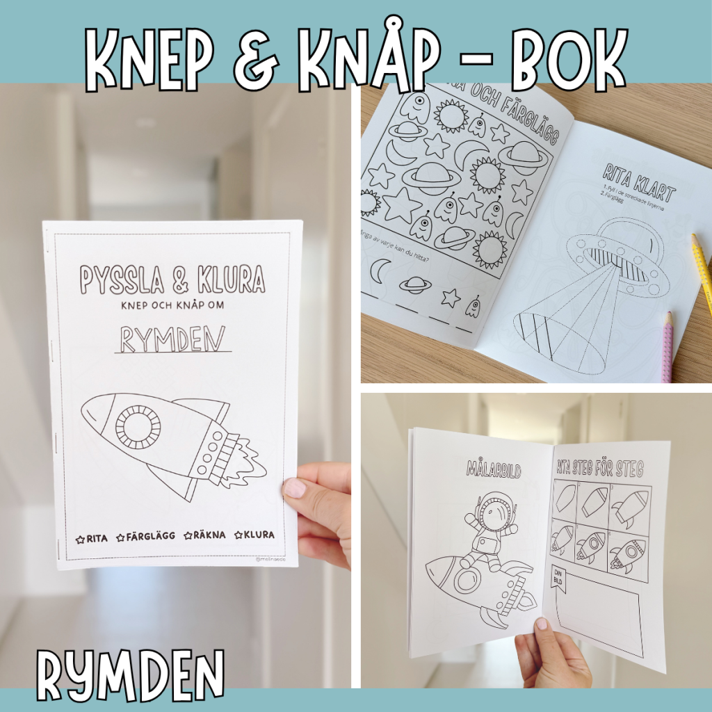 Pyssla och klura: rymden (rita, färglägg, räkna, pyssel)