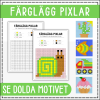 Pixelbilder - färglägg dolda motiv