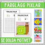 Pixelbilder – färglägg dolda motiv - bild 1