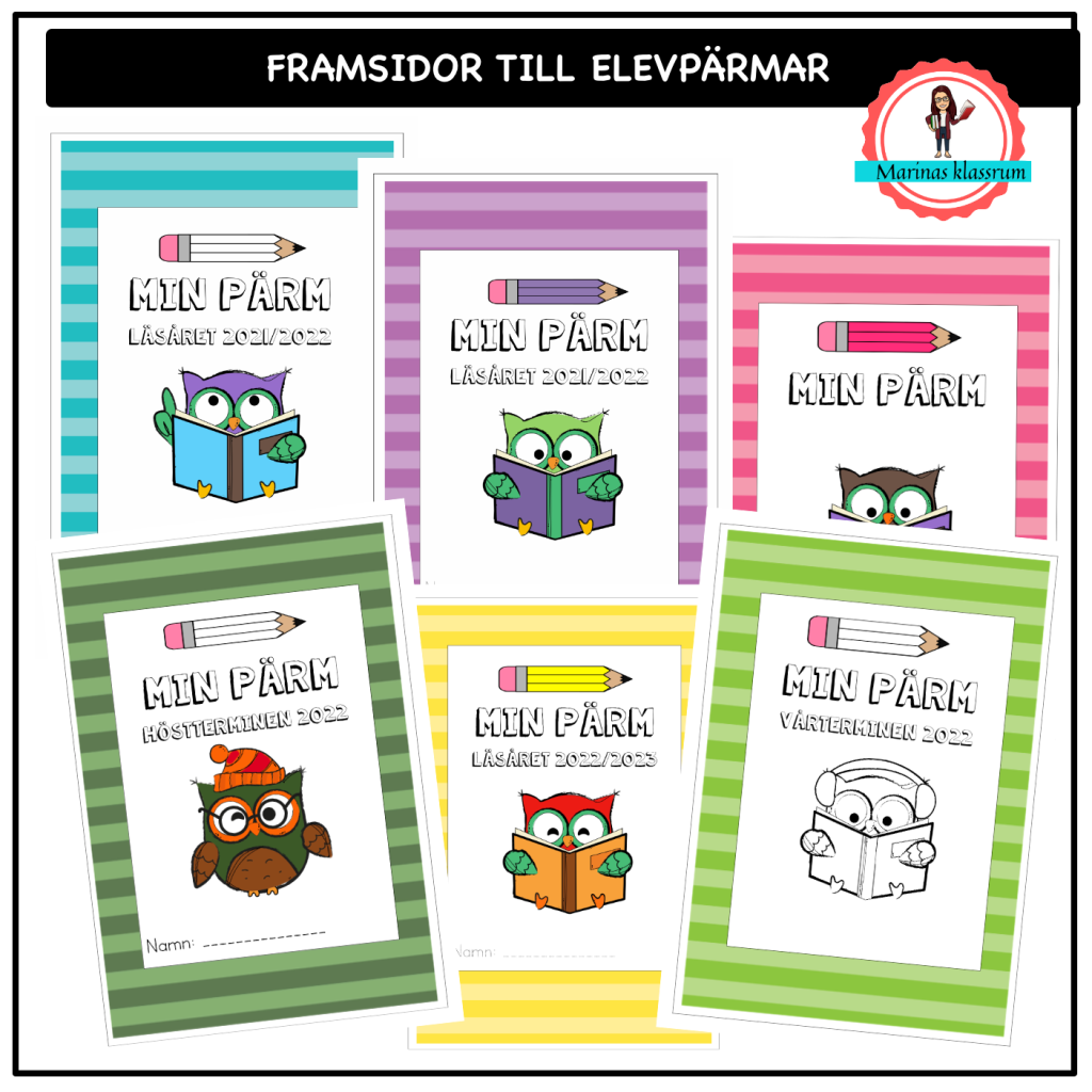 Framsida till elevpärmar