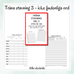 Träna stavning 3 – Icke ljudenlig stavning - bild 1