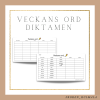 Veckans ord - diktamen