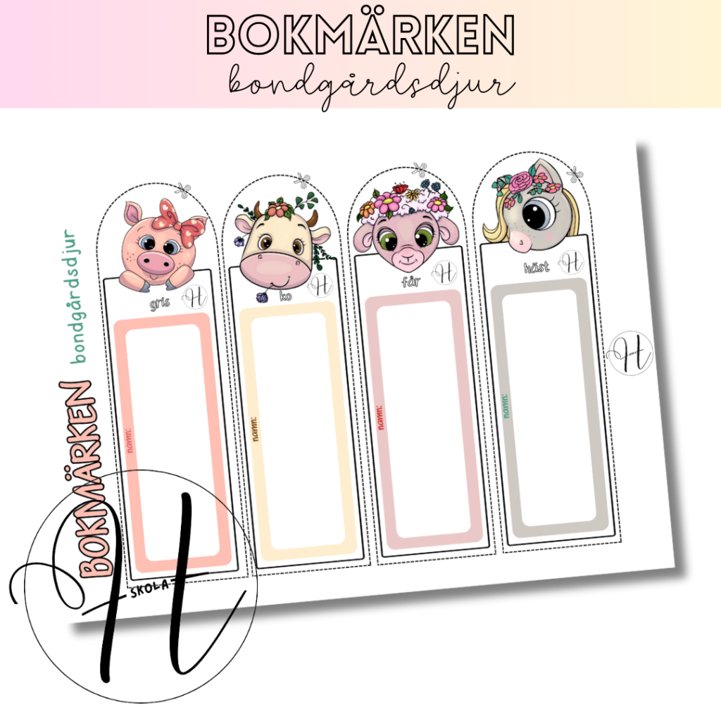 Bokmärken bondgårdsdjur