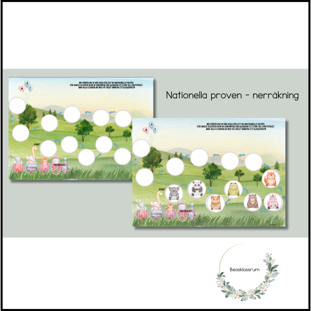 Nationella prov åk 3 – nerräkning