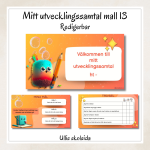 Mitt utvecklingssamtal mall 13- redigerbar - bild 1