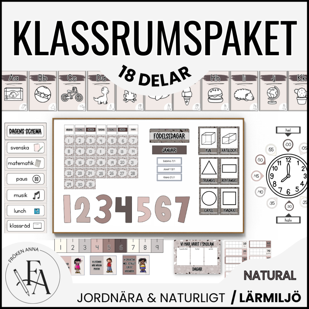 GIGANTISKT klassrumspaket: Natural