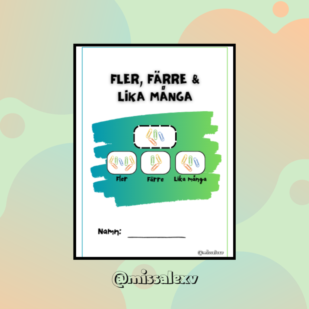 Fler, färre & lika många