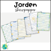 Jorden - Skrivpapper