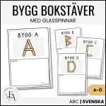 Forma bokstäver med glasspinnar - bild 1