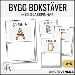 Forma bokstäver med glasspinnar