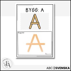 Forma bokstäver med glasspinnar