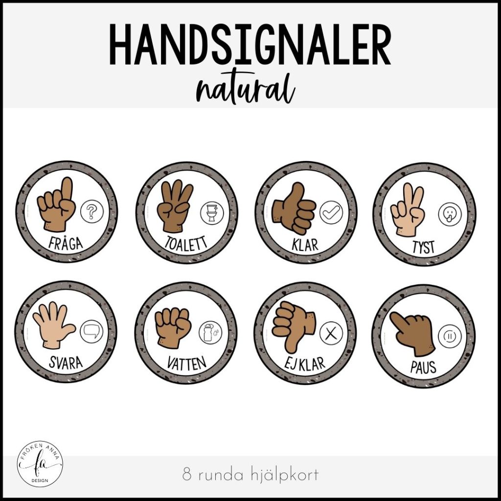 Handsignaler – tecken i klassrummet