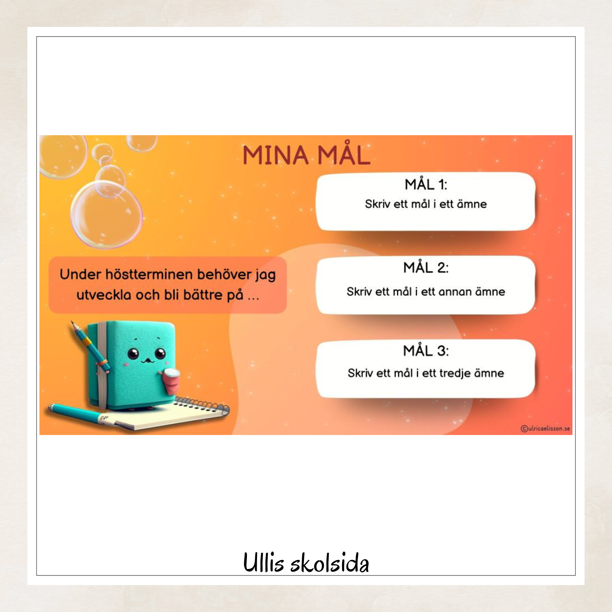 Mitt utvecklingssamtal mall 13- redigerbar