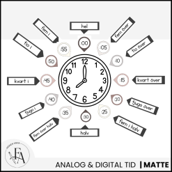 Klocketiketter (tema natural)