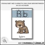 Väggalfabet djurtema (med skrivriktning) A4 + A5 - bild 3