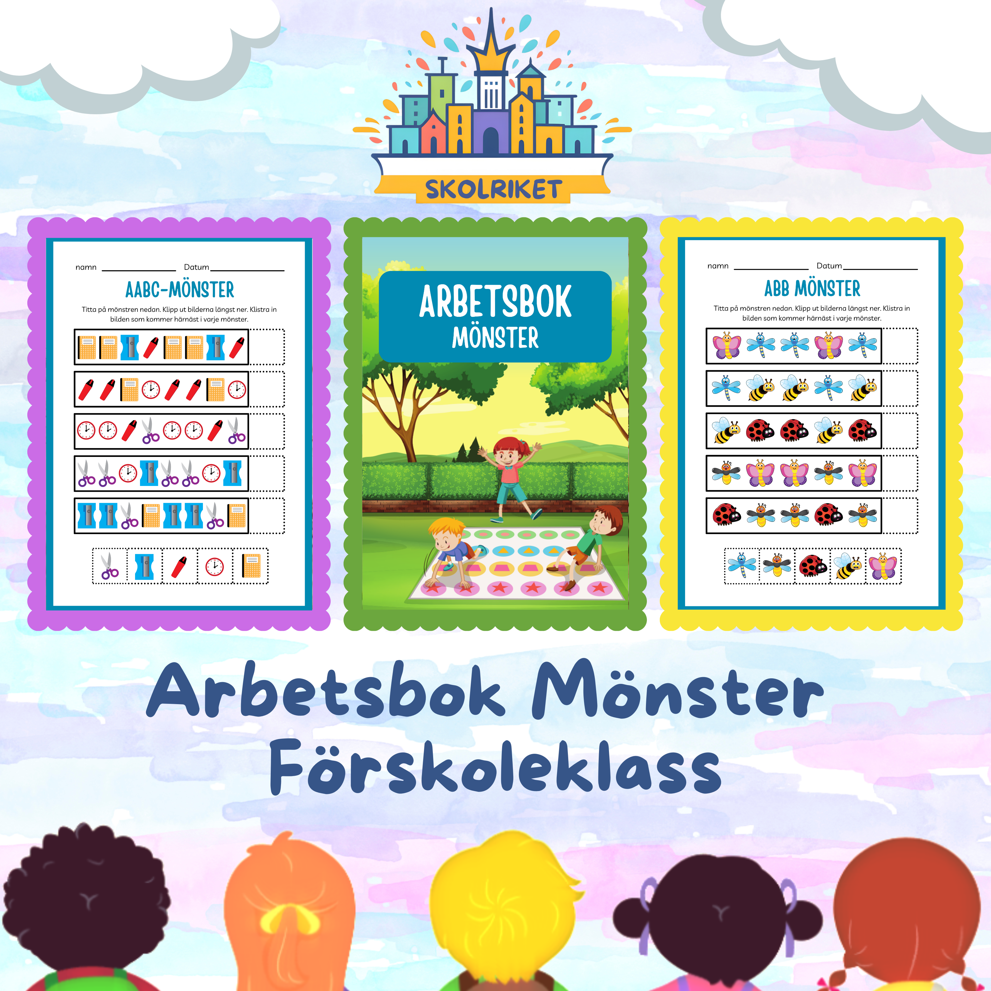 Arbetsbok Mönster Förskoleklass