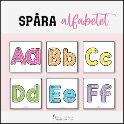 Spåra alfabetet