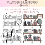 Klassens läslogg – 2 st affischer i A3 (svartvitt eller färg) - bild 3