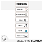 Stilrena, redigerbara schemaskyltar tema natural - bild 2