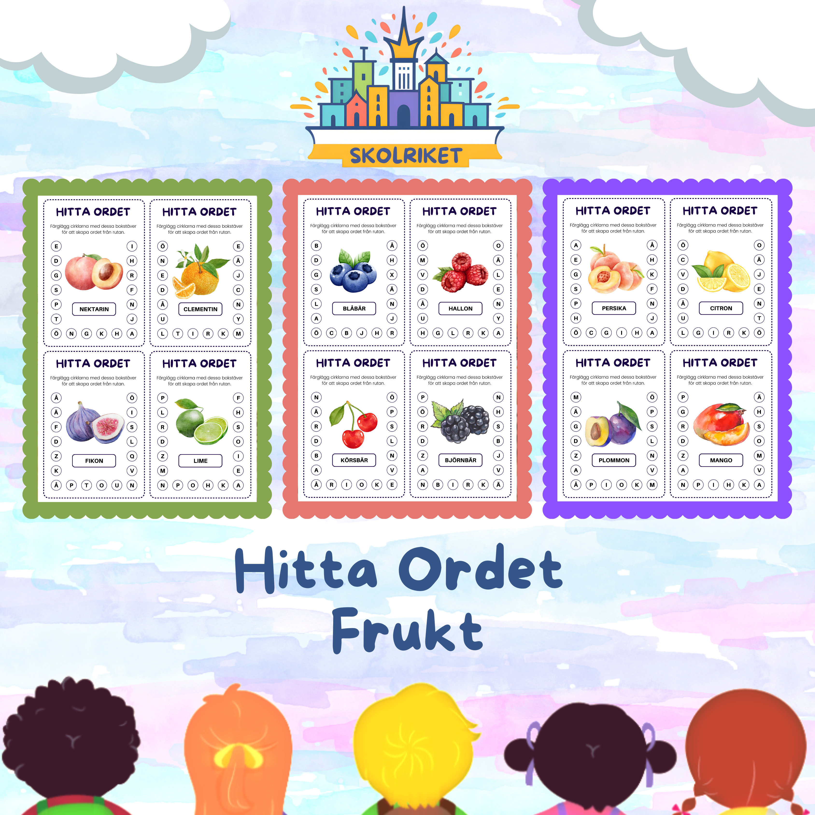 Hitta Ordet - Frukt