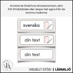 Stilrena, redigerbara schemaskyltar tema natural - bild 3