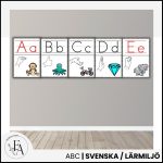 Väggalfabet med tecken som stöd - bild 2