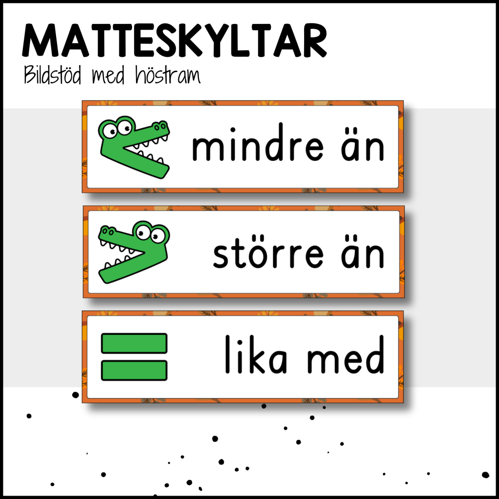 BILDSTÖD: matteord