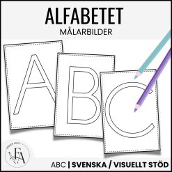 Målarbilder alfabetet