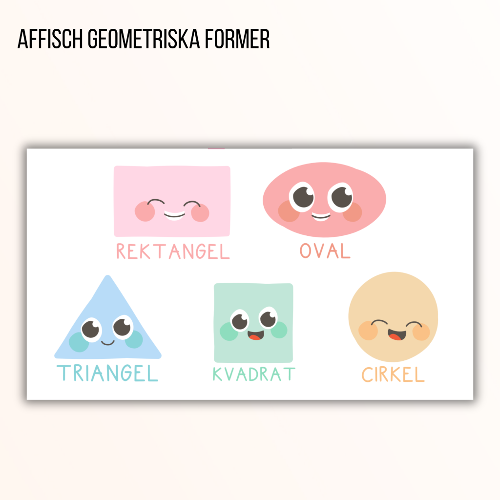 Affisch – geometriska objekt
