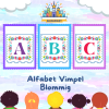 Alfabet Vimpel Blommig