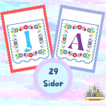 Alfabet Vimpel Blommig - bild 3