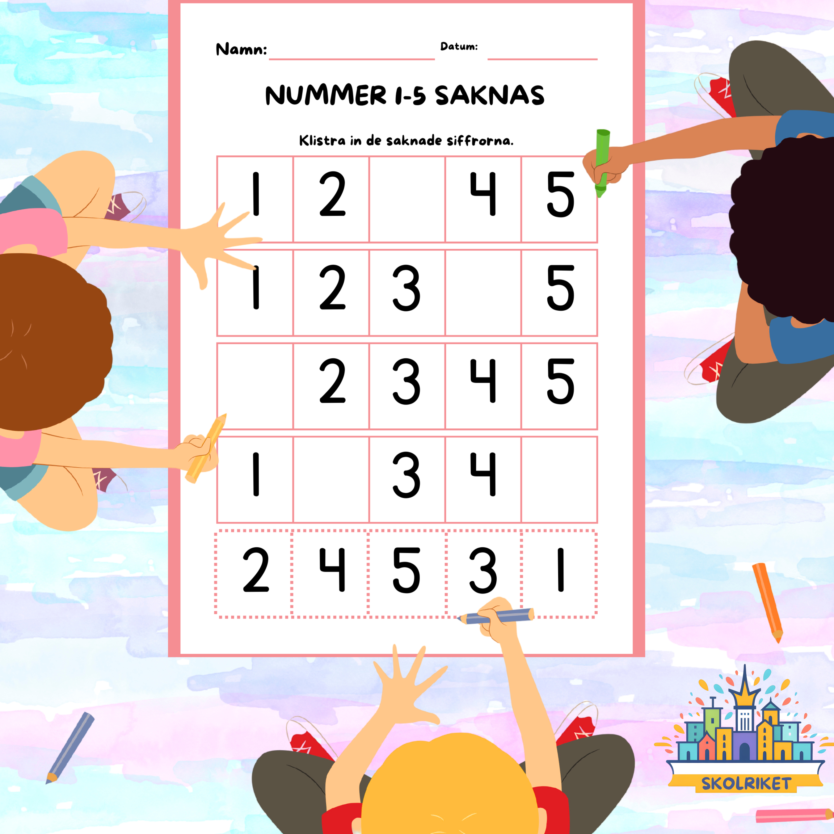 Arbetsbok Förskoleklass