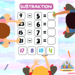 Arbetsblad Subtraktion - bild 2