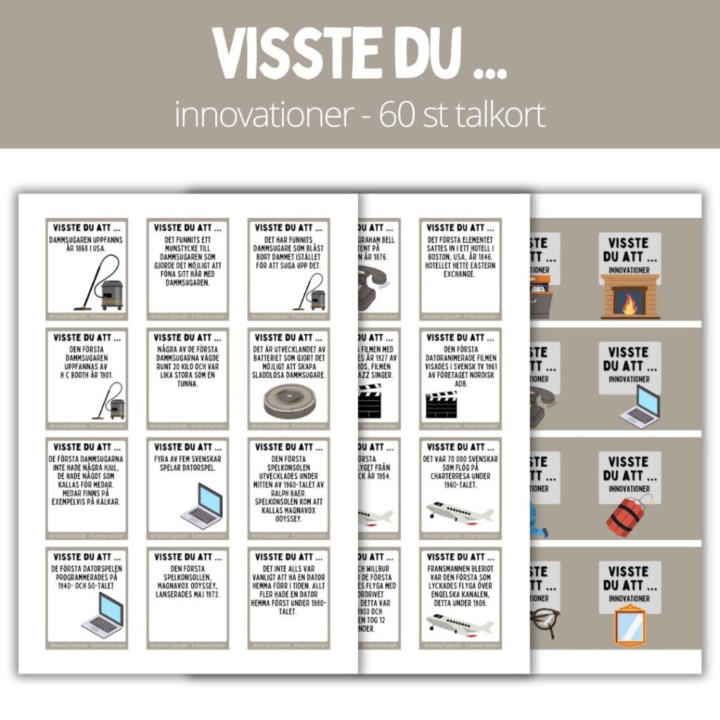 Visste du att … 60 talkort – Innovationer 2