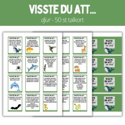 Visste du att ... 50 talkort (Djur 1)