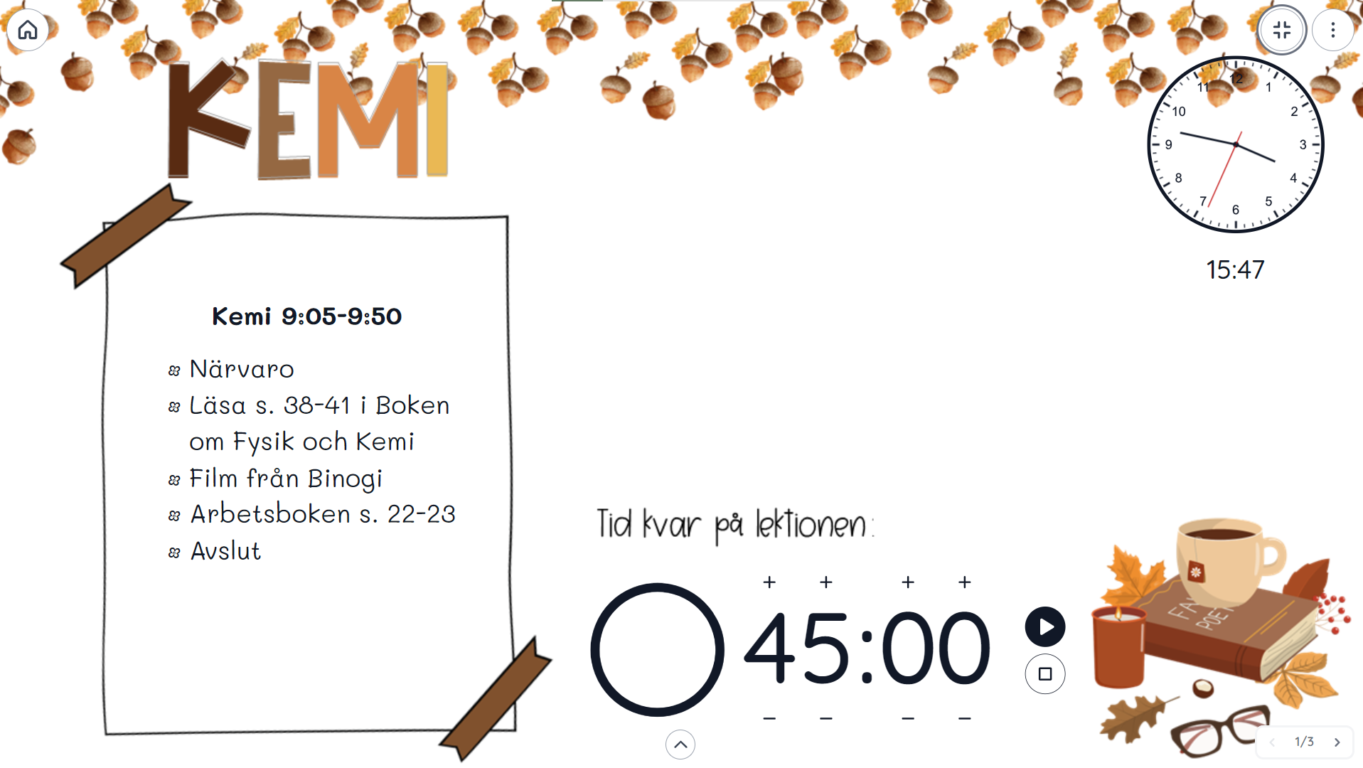 Bakgrunder till Classroomscreen (Höst 2)