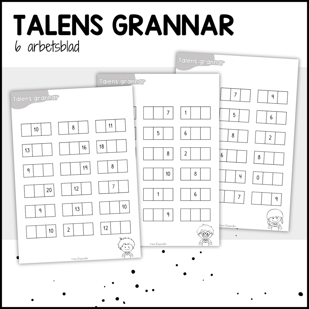 Skriv talens grannar