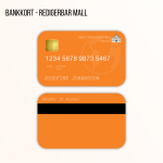 Bankkort – redigerbar mall - bild 1