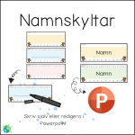 Jorden – Namnskyltar - bild 2