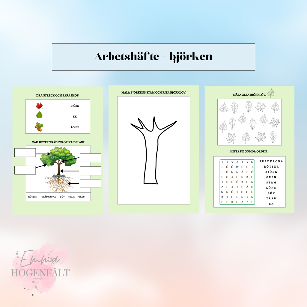 Arbetshäfte – björken